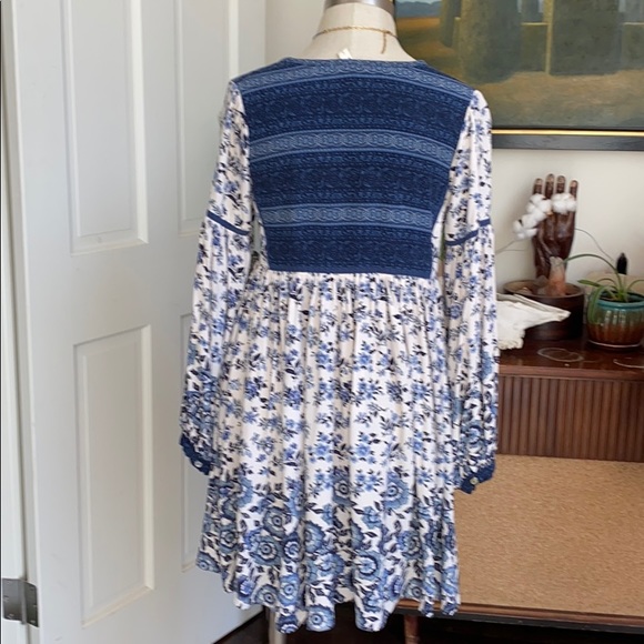 Spell Elle Boho Dress in Indigo - Picture 9 of 12